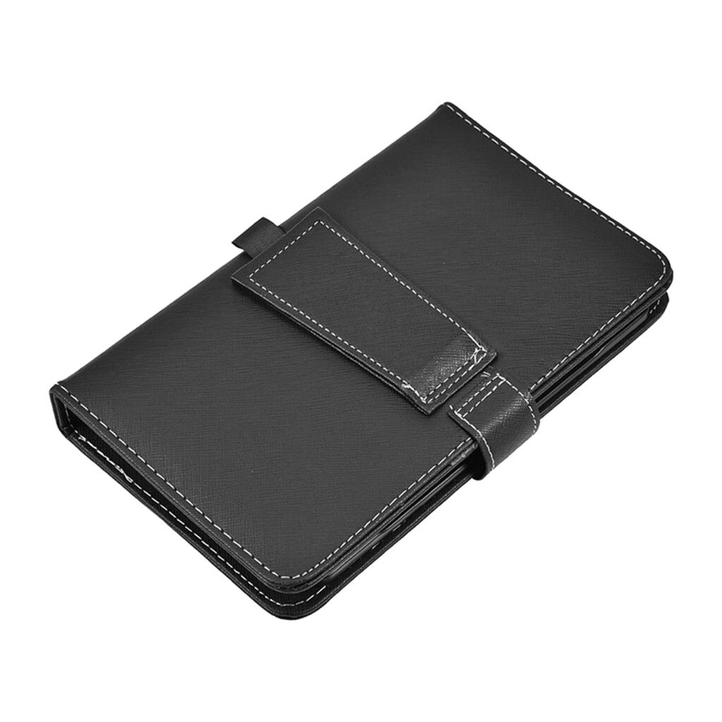 Mini clavier bluetooth sans fil en cuir Portable, pour iPhone, téléphone Android, tablette de divertissement de bureau à faible bruit
