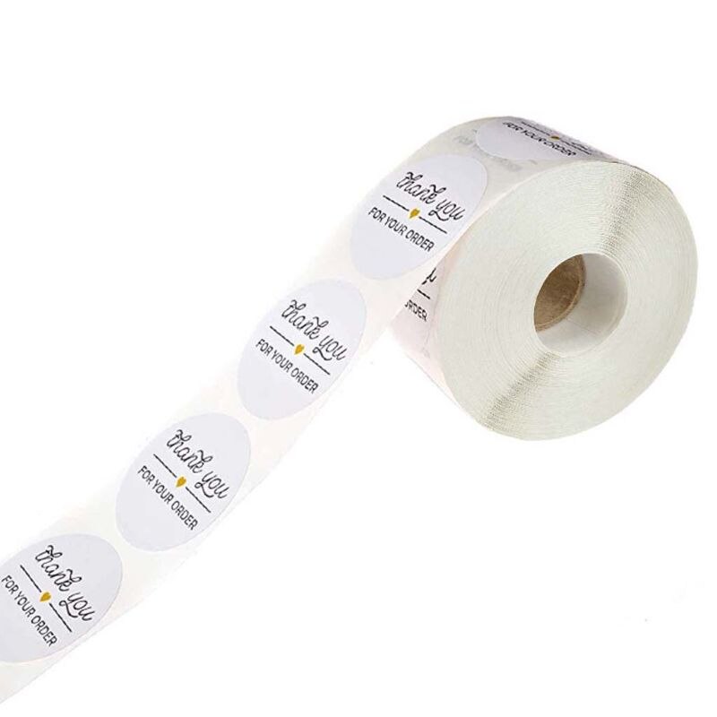 500 st runda tack för din beställning klistermärken försegla etiketter för liten butik lokal handgjord klistermärke scrapbooking förpackning