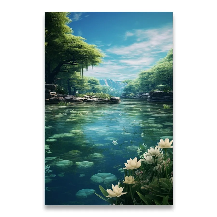 Dekoration billeder værelse vægdekoration helbredende plakater til vægkunst lærred maleri natur landskab smuk natur hjem