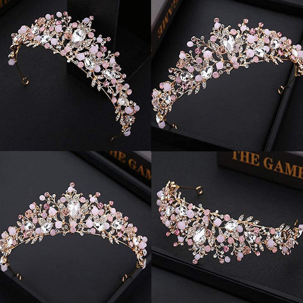Crystal Tiara Crown Princess Costume Headband Bride Wedding Hair Accessories Party Jewelry Butterfly Crown