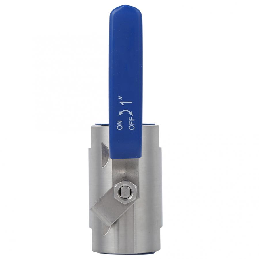 DN25 Stainless Steel Ball Valve Industrial Manual G1 Inch Threaded 2 Way Flowing For Tap Water