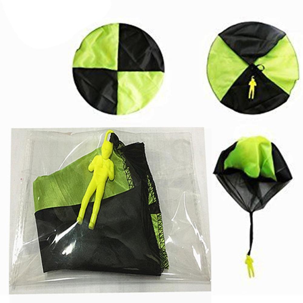 1 pçs mão jogando mini soldado pára-quedas engraçado brinquedo criança jogo ao ar livre brinquedos educativos voar parachute esporte para crianças brinquedo