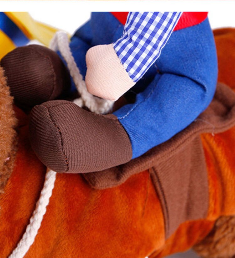 Novelty Halloween Dog Costumes Pet Clothes Cowboy Dressing up Jacket Coats for Dogs Funny French Bulldog Chihuahua Pug Clothing