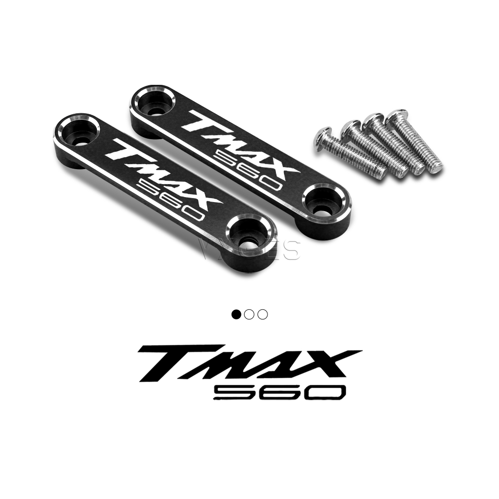 Accesorios para motocicleta, guardabarros, eje de guardabarros, placa de cobre, cubierta decorativa para YAMAHA t-max 560 TECH MAX Tmax 530 -: Negro