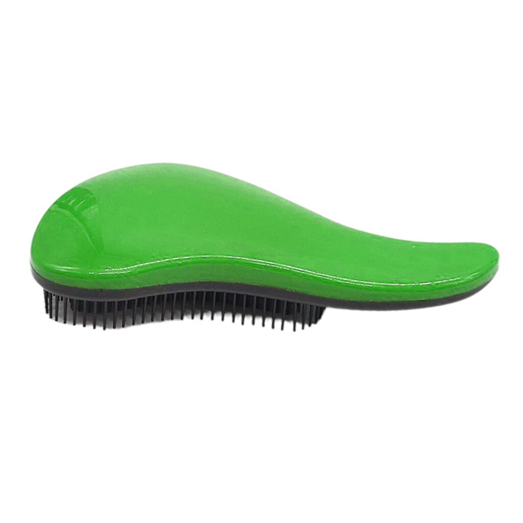 Cepillo de pelo Sin enredos, peines de pelo, mango exclusivo, peine para desenredar: Green