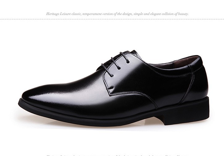 Business dress herre sko klassisk læder herre & #39 ;s jakkesæt sko slip on dress sko herre komfortable uik 9