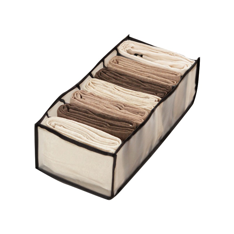 Jeans Storage Organizer Clothes Shorts Storage Boxes Waterproof Drawer Divider Closet Organizer Home Folding Pants Organizer: Type 2 gray C