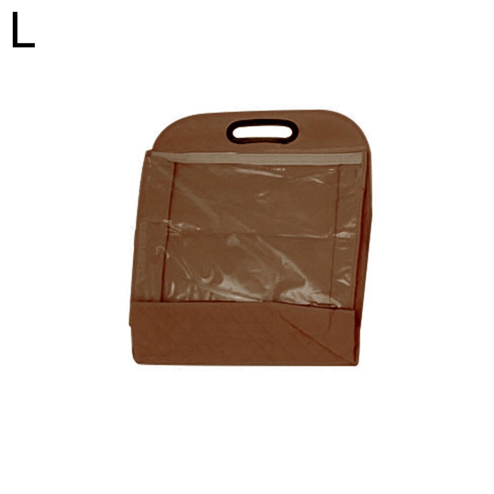 Handbag Dust Cover Leather Bag Protector Hanging Storage Pouch Closet Organizer: Coffee / M