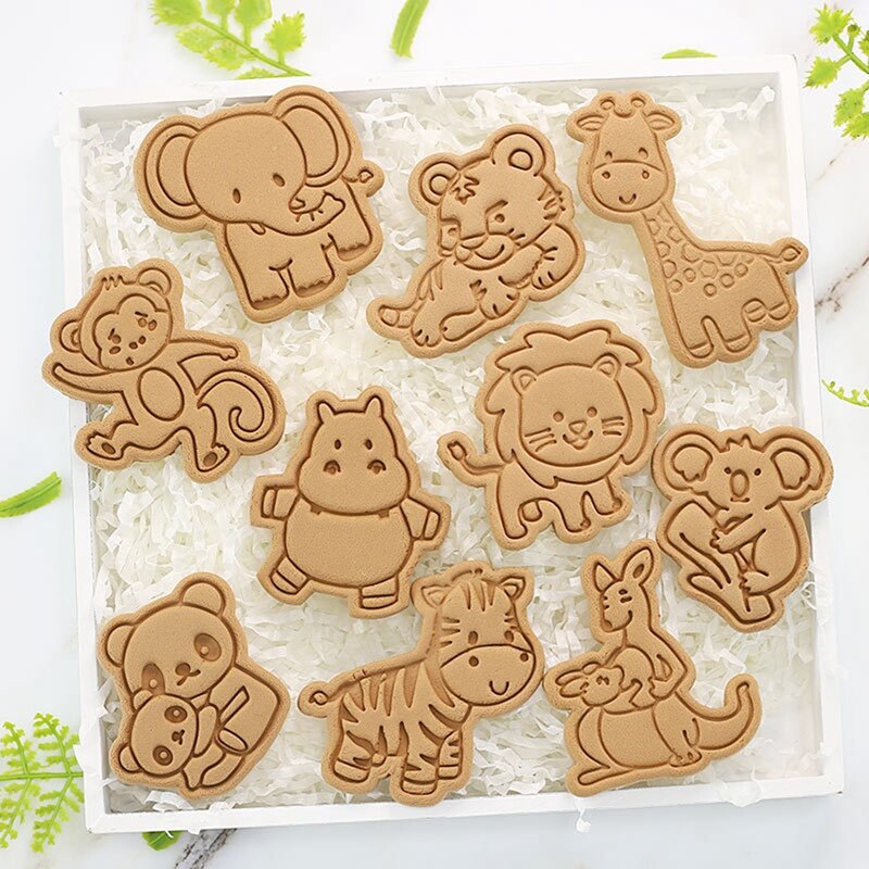 1 stuk diy bakvorm ster hart leeuw vorm 3d koekjesvormpjes cakevormen dieren cartoon suikercraft decoratie keukengereedschap