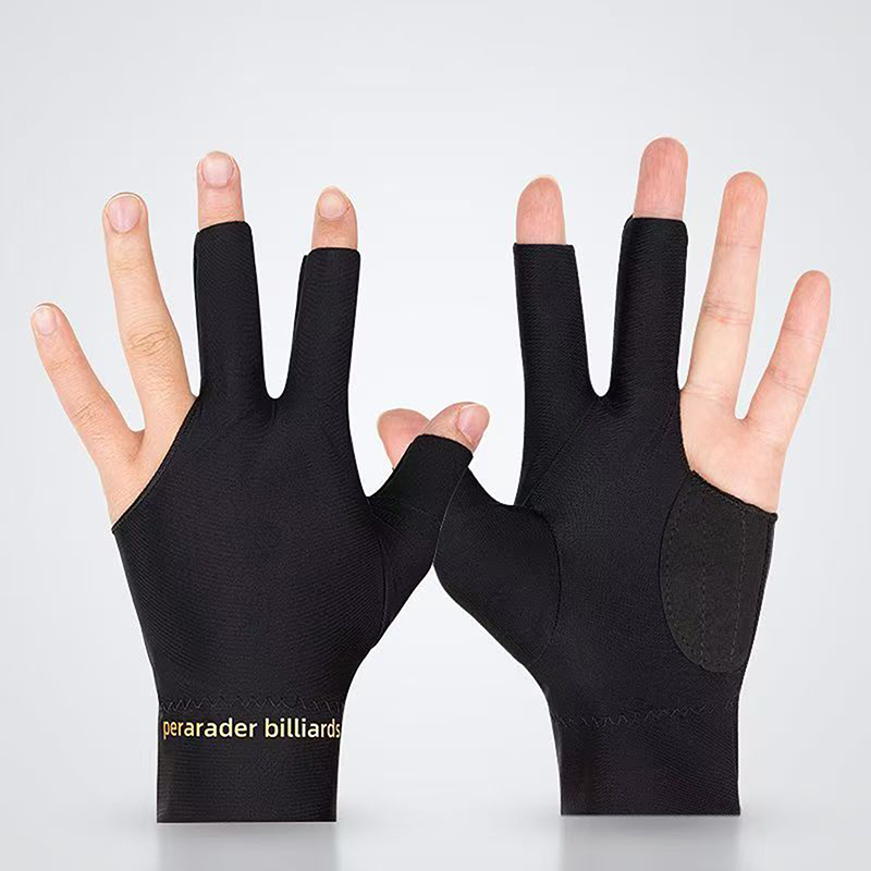 1 Pc Biljart Handschoenen Open Vinger Handschoenen Antislip 3 Vinger Snooker Handschoen Ademend Biljart Sport Accessoires: Paars