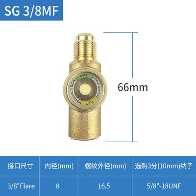 Zentrale klimaanlage kälte ausrügestochen schauglas kältemittel anblick glas kälte zubehör: SG3 8