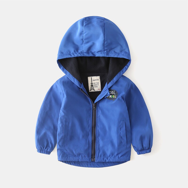 printemps Vestes Avec Capuche Manches Longues Enfants Bleu Dessin Animé Manteaux Veste Pour Bébé Hauts Infantile Garçons Coupe-Vent Manteau Garçons Veste: 4T