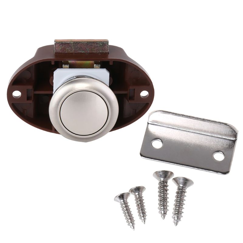 Camper auto drukslot rv caravan boot camper kast lade grendel knop slot: Bruin 2