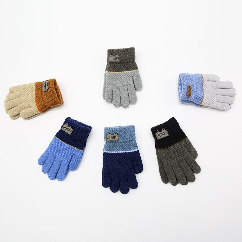Herbst Winter Weiche Gestrickte Baby Handschuhe Warme freundlicher Handschuhe Karikaturen freundlicher Handschuhe Reine Nähte Handschuhe Zubehör 5-7 jahre