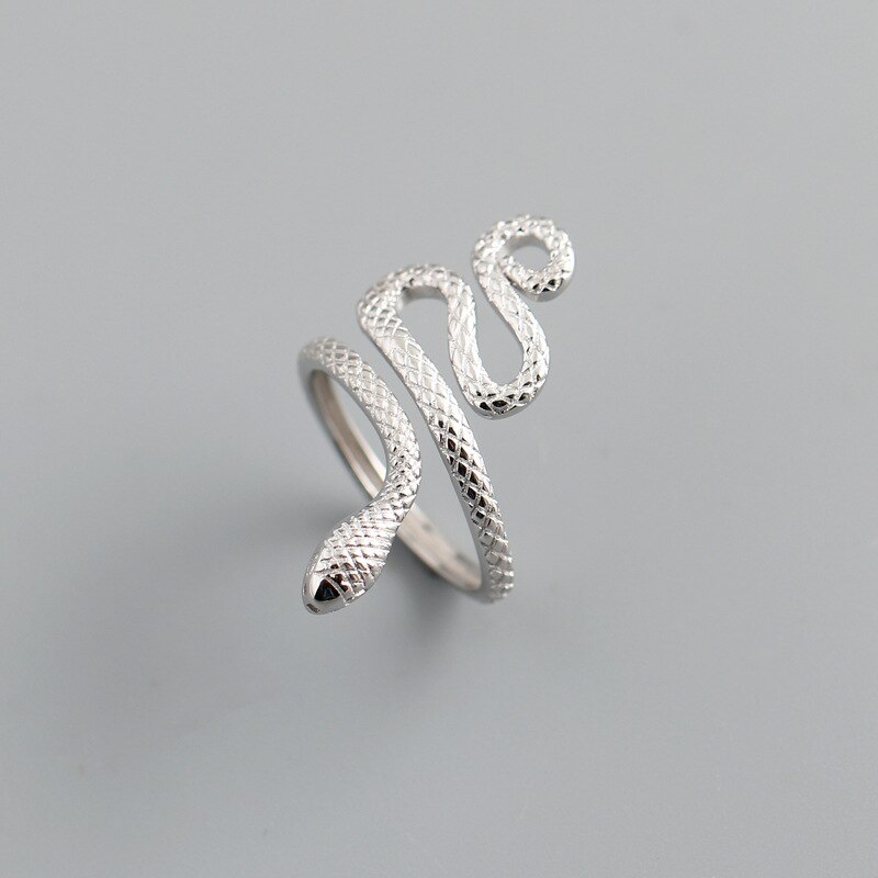 Bague en argent Sterling 925 véritable pour femmes, bijoux fins et minimalistes avec cœur creux, réglable, de fête
