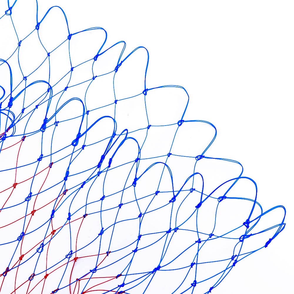 3 Sizes Nylon Fishing Nets Collapsible Fishing Tools Rhombus Mesh Hole Depth Folding Nylon Landing Dip Net