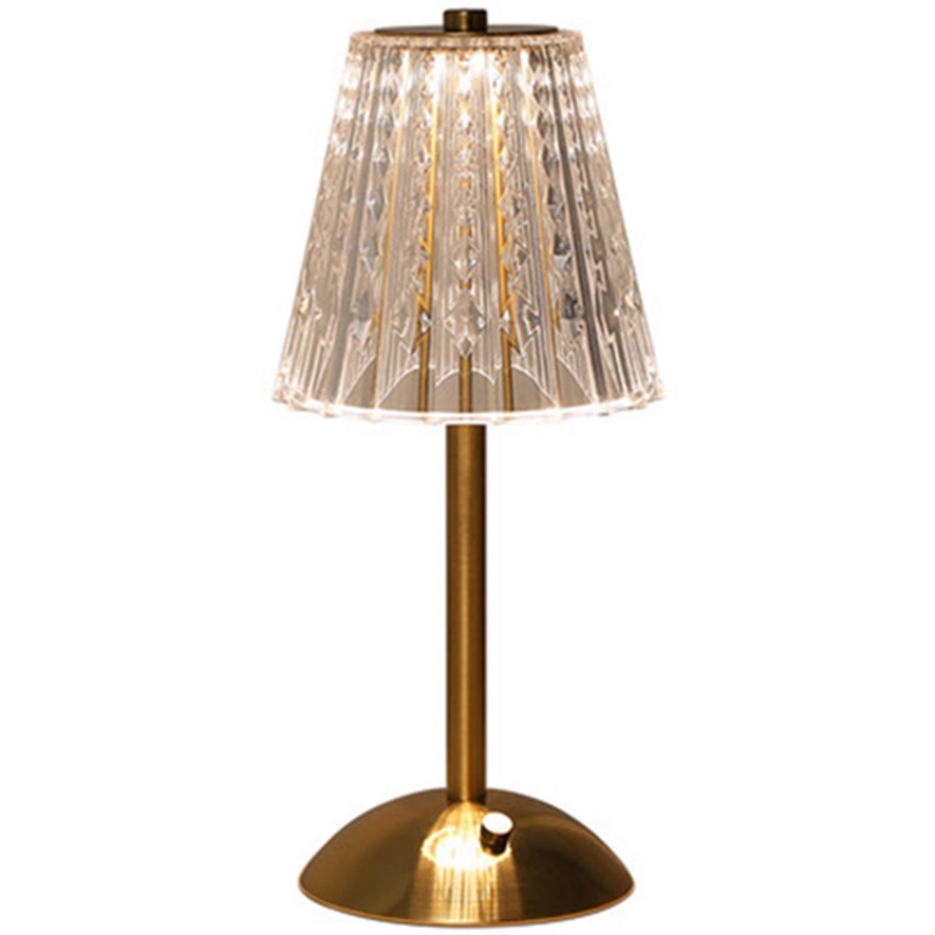 Tischlampe Schlafzimmer, Nachttischlampe Licht Luxus Diamant Kristall Lampe hoch-Ende-Atmosphäbetreffend Lampe Ladung berühren kleine Nachtlampe: Weiß