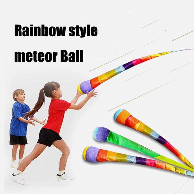 Grappig Hand Gooi Meteor Rainbow Bal Lint Zandzakken Zintuiglijke Spelen Apparatuur Outdoor Speelgoed Voor Kinderen Sport Games Kid