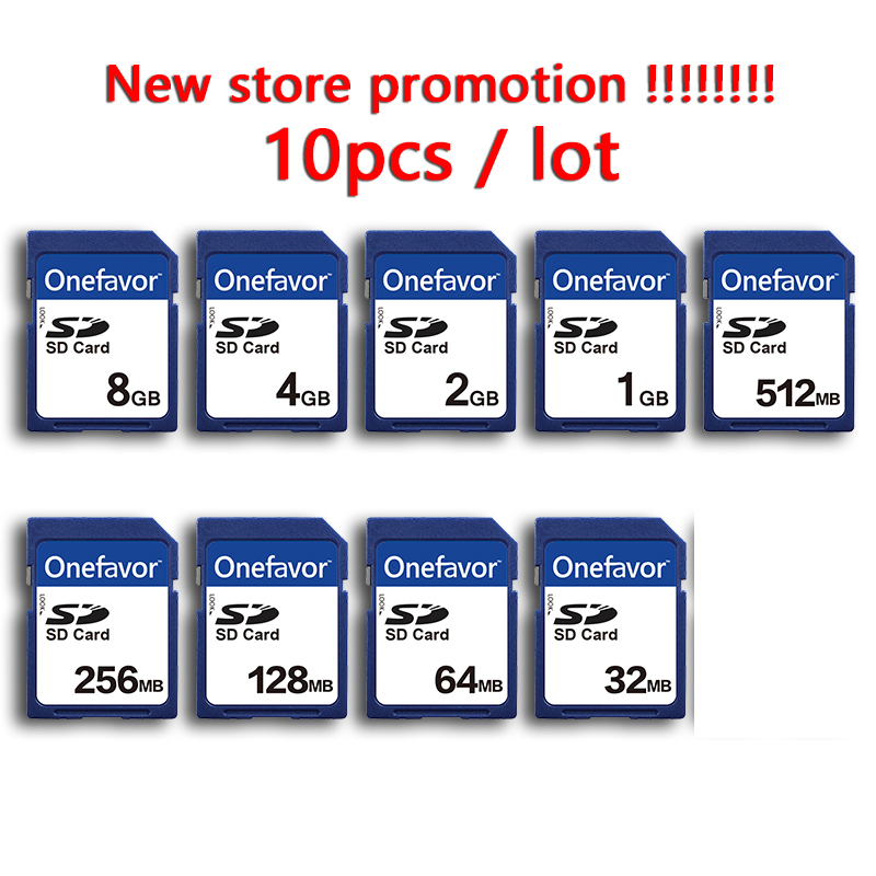 10pcs a lot Newest SD Card 256MB 512MB 1GB 2GB 4GB 8GB SD CARD Flash Card Memory Card