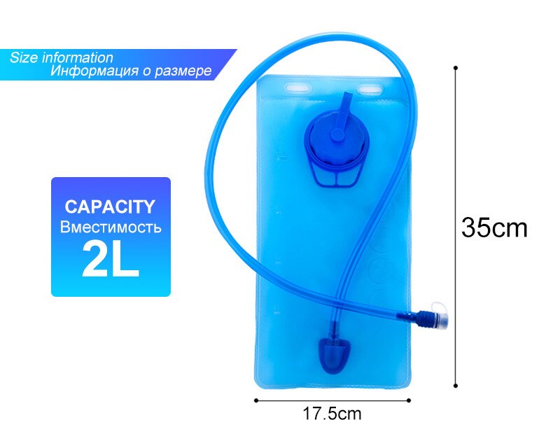 2L Draagbare Waterzak Bag Outdoor Opvouwbare Draagbare Drinken Kamp Koken Picknick Bbq Camping Wandelen Sport Blaas Water Bag