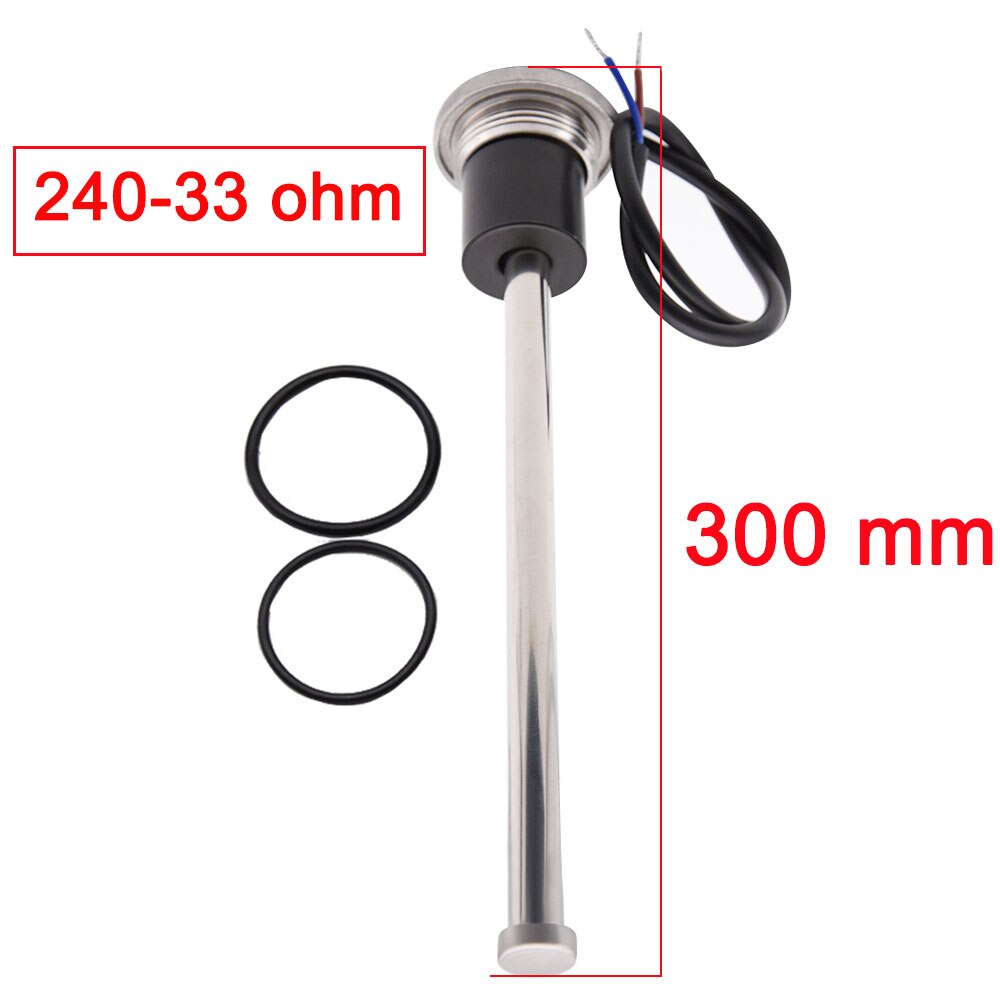 Water Tank Level Gauge Sensor 0-190ohm Olie Vloeibare Tank Brandstofniveausensor Gauge 12V Voor Boot Marine Auto Yacht brandstof Verzenden Unit: 300mm 240-33ohm