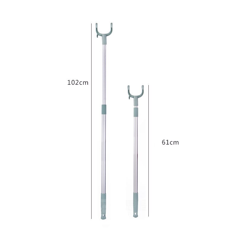 Balcony Fork Pole Dress Stick Space Saving Clothing Rack Drying Pole Fork The Hangers for Clothes Pole Retractable Pole: Default Title