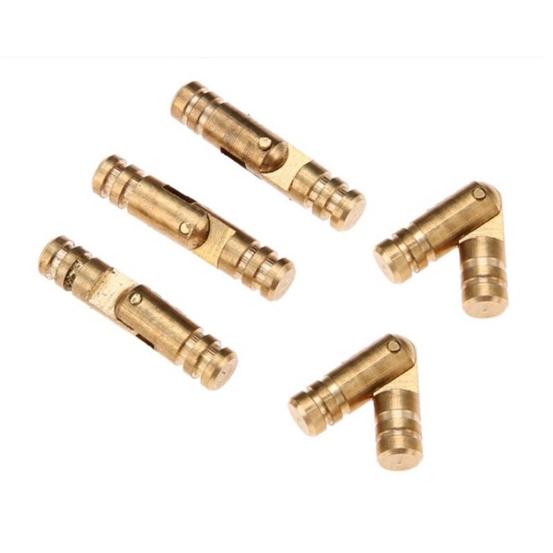 -200Pcs Brass Concealed Barrel Hinges Jewelry Wood Boxes Cabinet Invisible Furniture Hinge 4X20mm