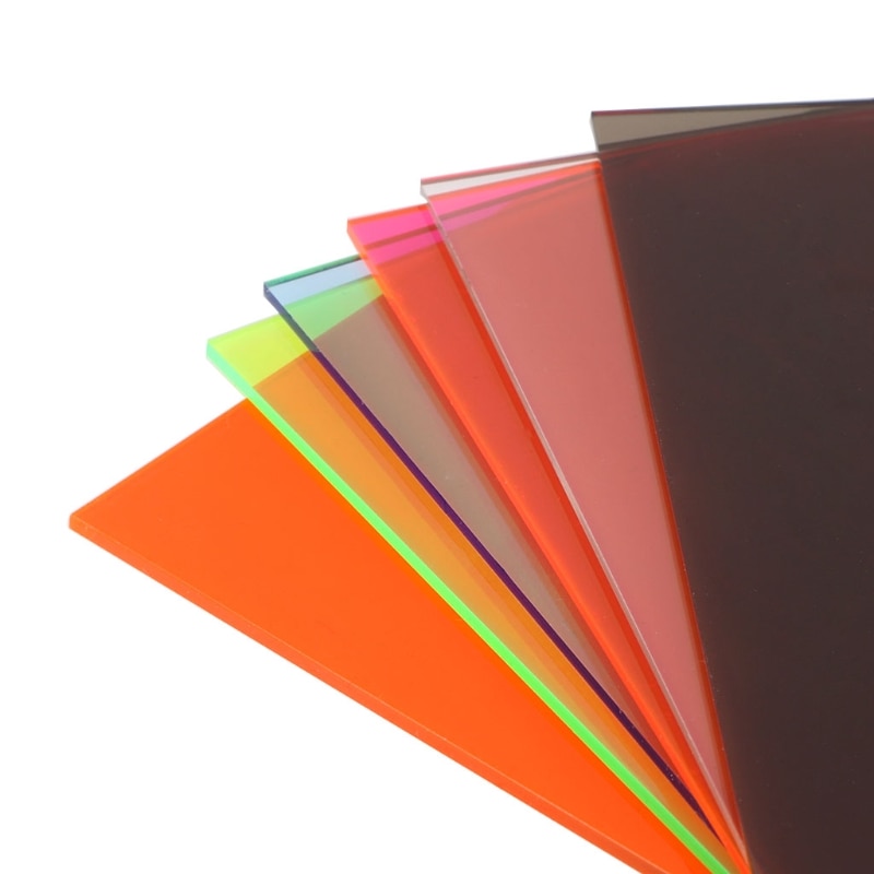 1 Pc Plexiglas Boord Multicolor Acryl Plaat Organisch Glas Diy Modelbouw Board 10x20cm