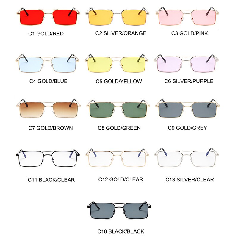 Oec cpo vintage firkantet metal steampunk solbriller damemærke metal punk solbriller kører mænd oculos de sol  o156