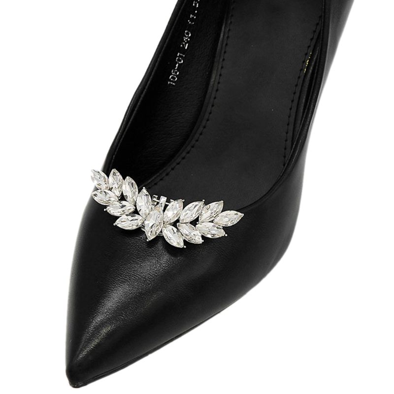 Pince à chaussures strass ailes breloques à assembler soi-même femmes de mariage femmes chaussure boucle accessoires talons décoration