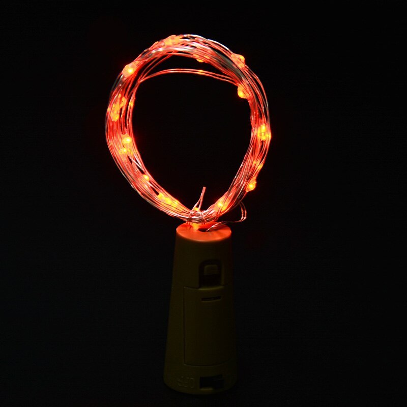 1M/2M/5M/10M/20M Koper Zilver Draad Led String Fairy verlichting Verlichting Voor Kerstboom Garland Wedding Party Decoratie: red light / 1M 10 LED