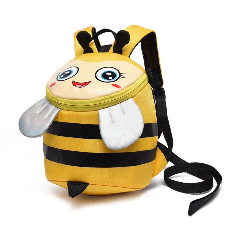 Cute Baby Kid Cartoon Bags Cartoon Unicorn Bee Kid Anti-Lost Bags ToddlerCartoon Backpacks Preschool Backpacks: Yellow Bee