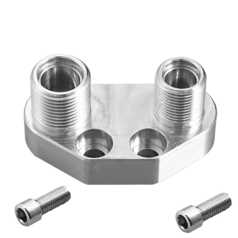 TopBillet Aluminum Precision Works AC Compressor Adapter Fitting with Screws for Sanden SD7B10 7176
