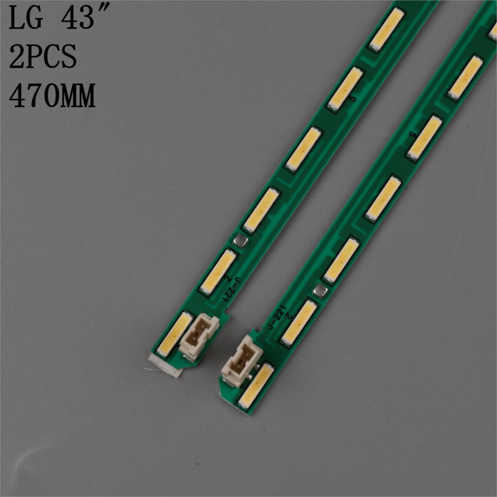 Kit 2 Stuks 36LED 47Cm Led Strip Voor Lg 43LF5400 43LF5900 MAK63207801 G1GAN01-0794A G1GAN01-0793A 43Inch Fhd R L MAK63207801A