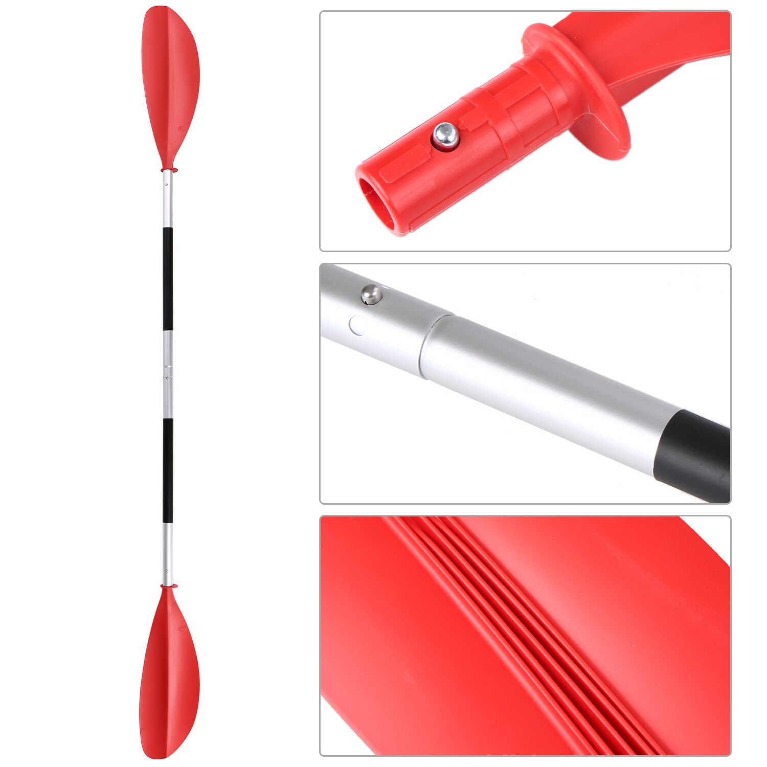 4 Stuks 7ft Quick Release Asymmetrische Kayak Paddle Board Surfen Aluminium 3 Positie Verstelbare Antislip Kajak Peddel Varen