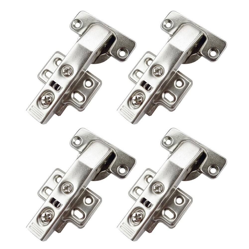 4pcs Silver Special 90 Degree Hinge Short Arm Hinge For Cabinets Furniture Wardrobes Furniture Hinges: Default Title