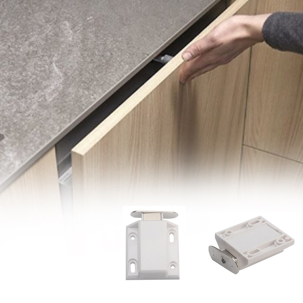 Onzichtbaarheid Push To Open Magnetische Deur Lade Kast Vangst Touch Latch Kast Push To Open Kast Vangst: Default Title