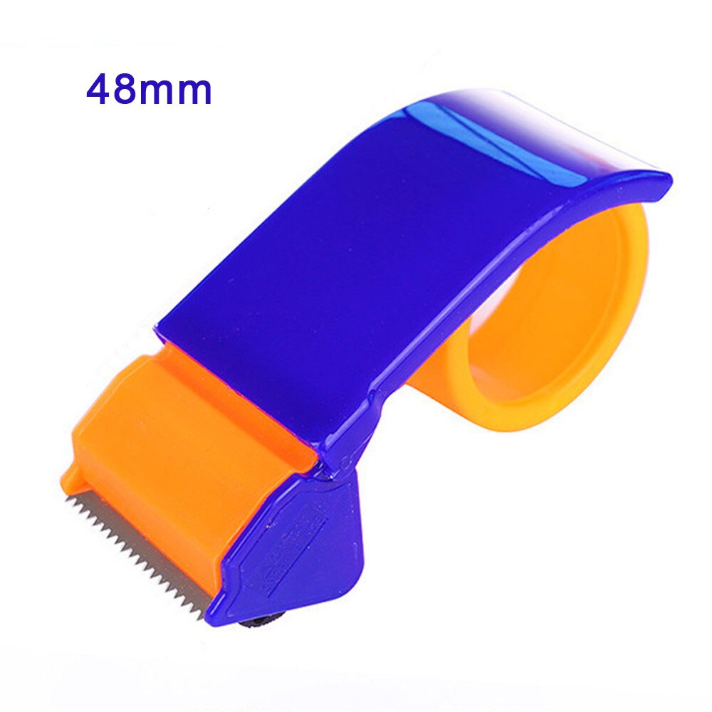 Dispensador de cinta de sellado de plástico, cortador de cinta de rodillo de 48mm de ancho, soporte de cinta de embalaje, herramientas de embalaje prácticas, 1 ud.: 48mm A