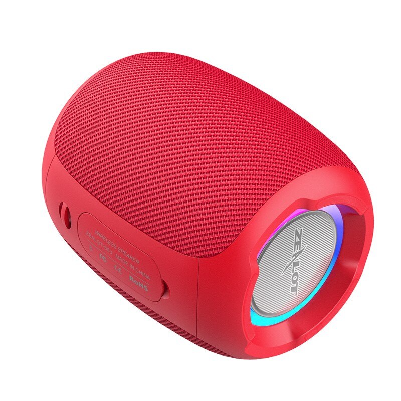 Draagbare Draadloze Mini Bluetooth Speaker Waterdichte Subwoofer Luidspreker Kolom Hifi Lossless Geluidskwaliteit Stereo: Rood
