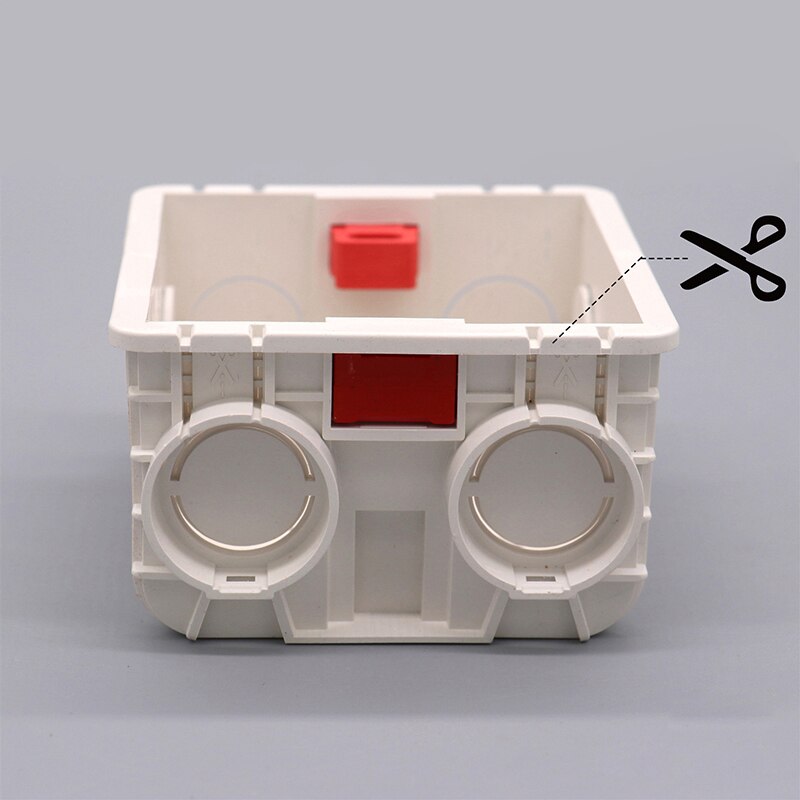 Mounting Box Cassette Switch Socket Junction Box Hidden Concealed Internal Mounting Box Type 86 White Red Blue Box