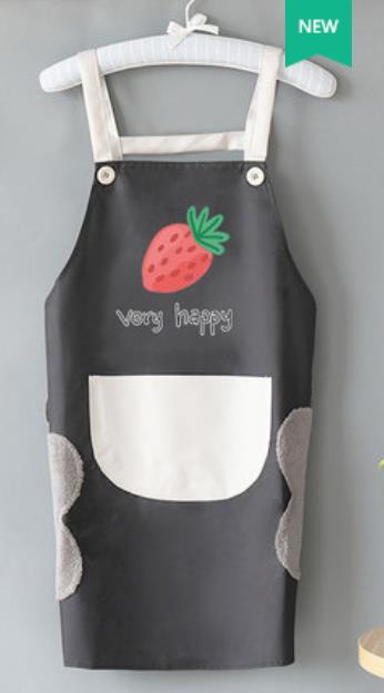 Tablier femme ménage cuisine étanche à l'huile personnalité travail vêtements H bandoulière résistant à l'huile tablier ménage: 9