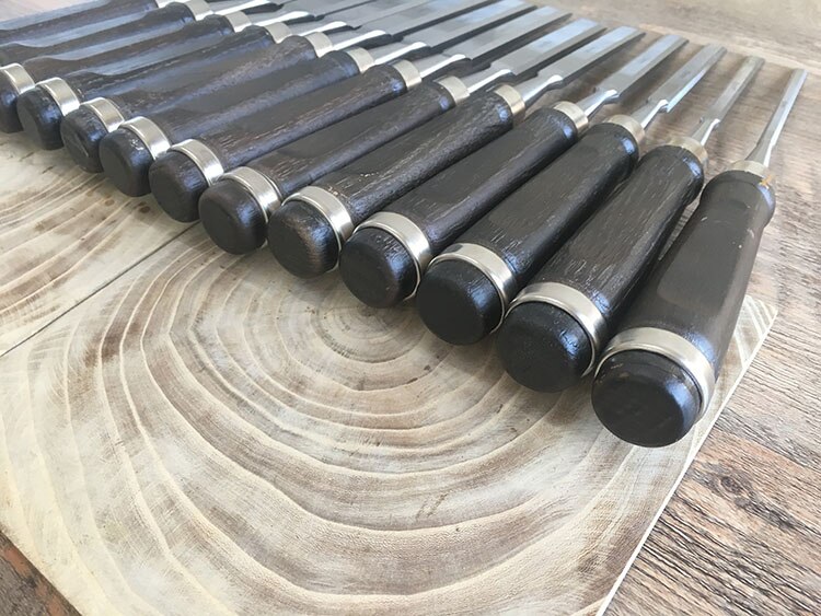 Houtbewerking Beitel Hoge Carbon Staal Met Houten Handvat 6Mm 8Mm 10Mm 12Mm 14Mm 16Mm 18Mm 20Mm 22Mm 24Mm 28Mm 30Mm