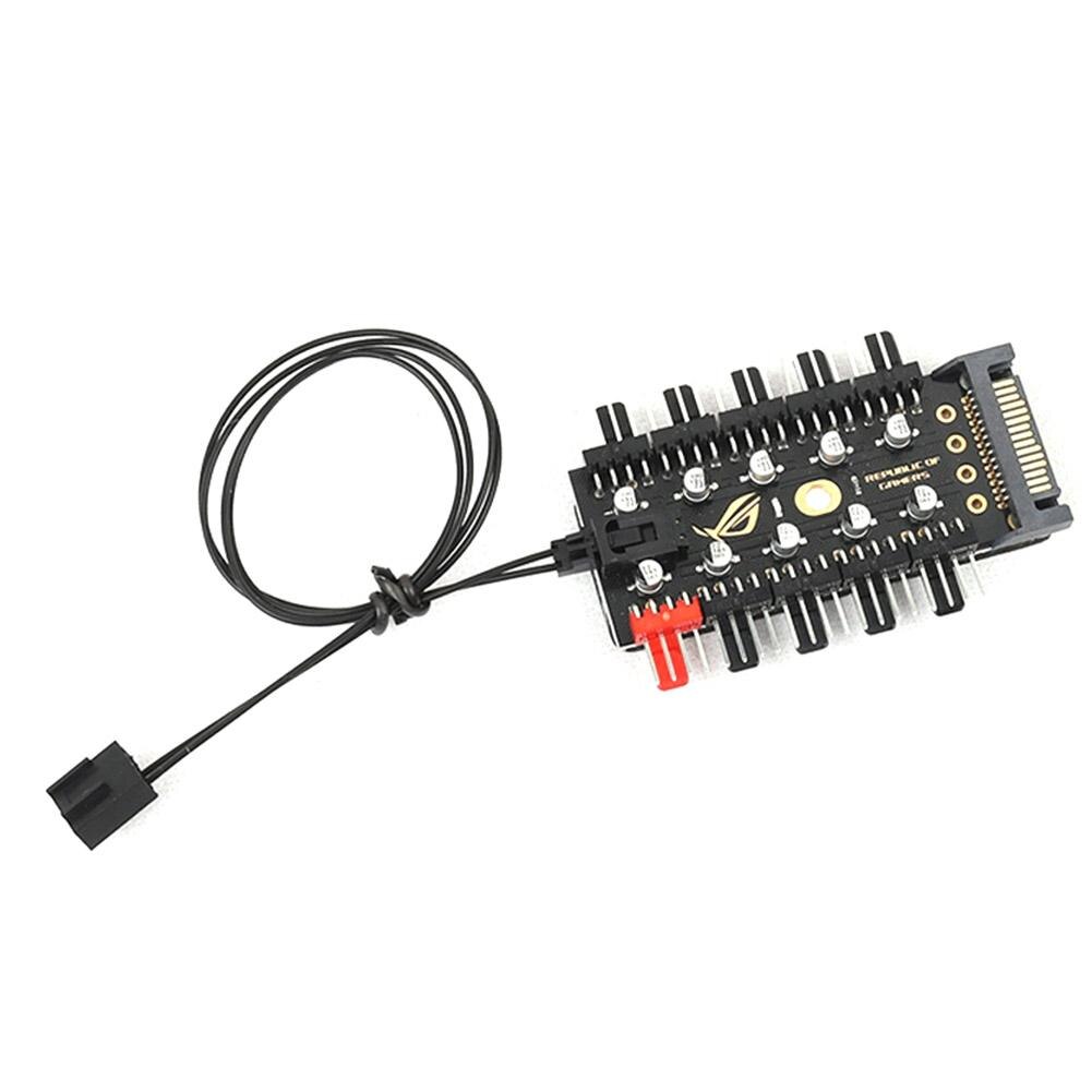 SGerste 3 Kanalen 3pin PC Koeler Koelventilator Speed Controller PCI Beugel 12 V Molex
