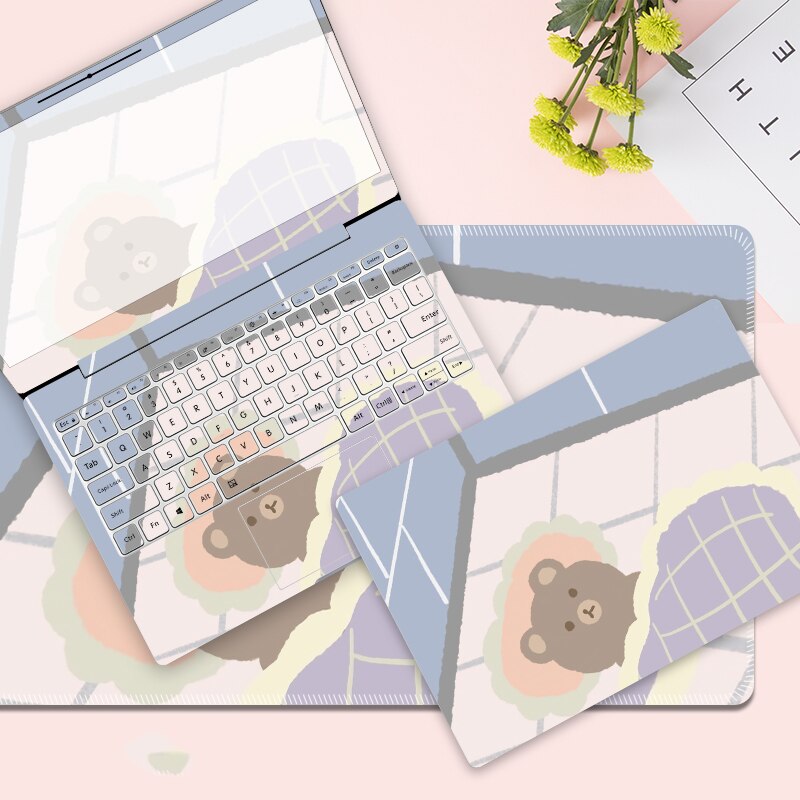 Pegatina bonita para portátil de chica, DIY, decoración para portátil, protección para portátil de piel para Acer AN515 hp PAVILION 15 Lenovo Ideapad msi GE62: V-002