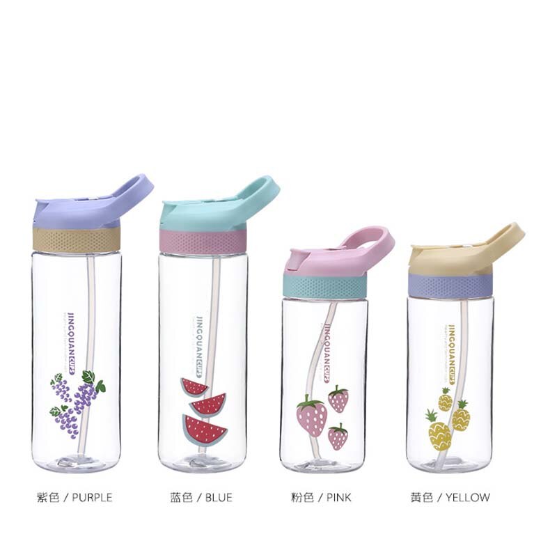 520ML Baby Kid Lovely Zoo Cartoon Animal Drink Cup Water Bottle Non-toxic BPA-Free Drinking Cups For Kids Children School Cups