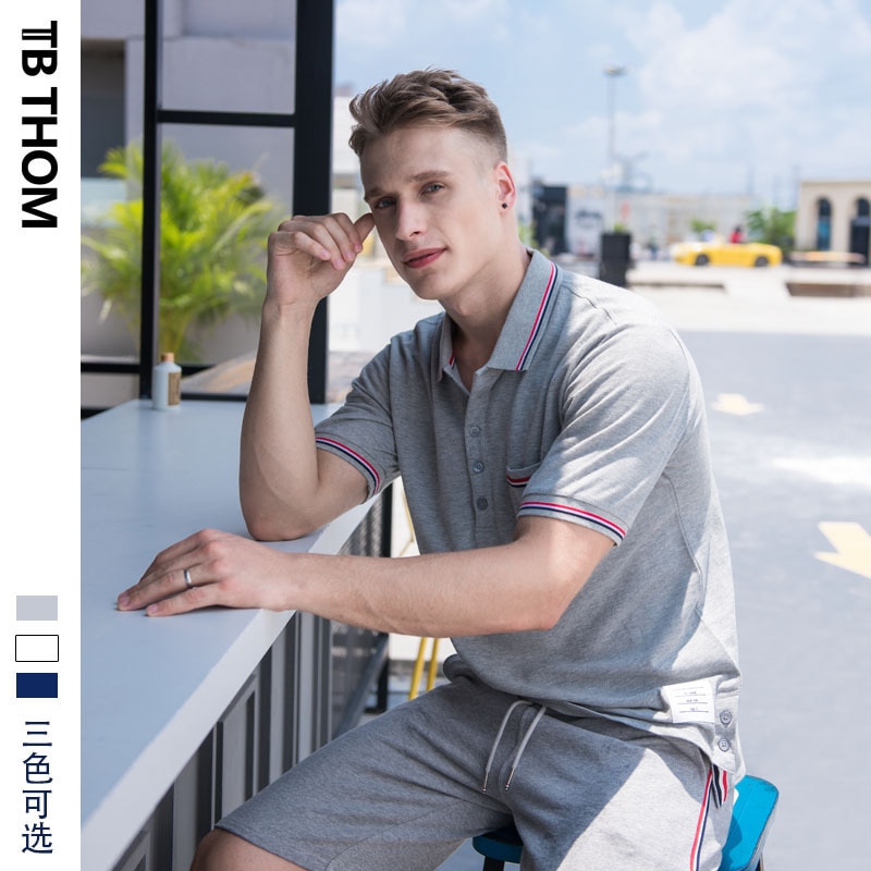 men's summer with pocket short sleeve smart casual men dyed cotton polo shirts for male