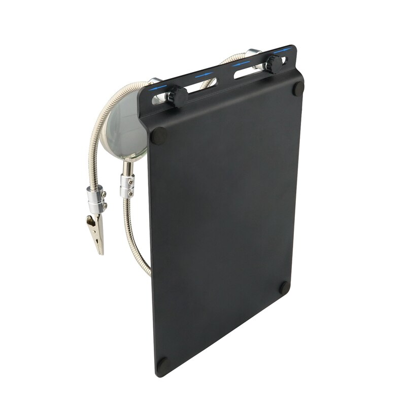 Helping Hand Third Hand Soldering Tools Flexible 360 degree Stainless Steel Arms 3X Magnifying Lamp With Heavy Duty Base And Rot