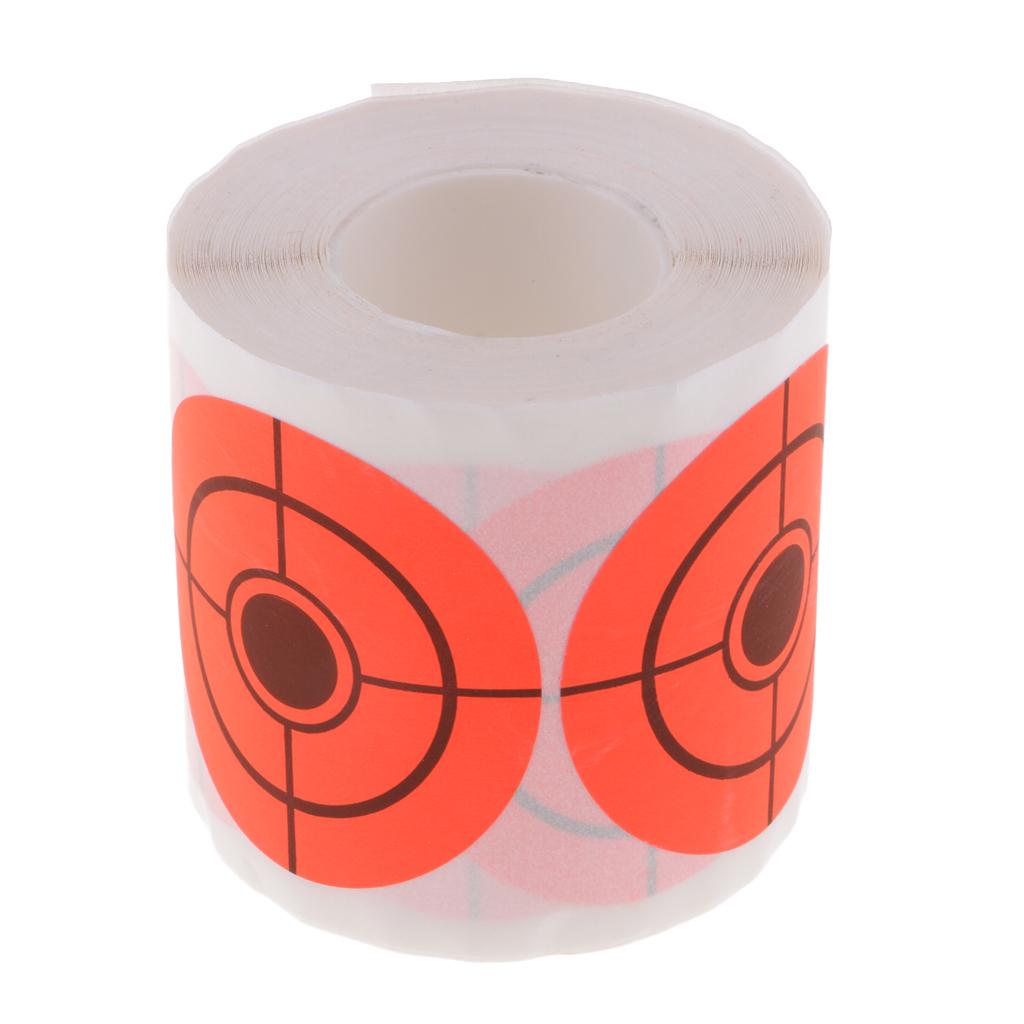 250 stücke/rolle Ziele Orange Selbstklebende 5cm Papier Ziel Aufkleber