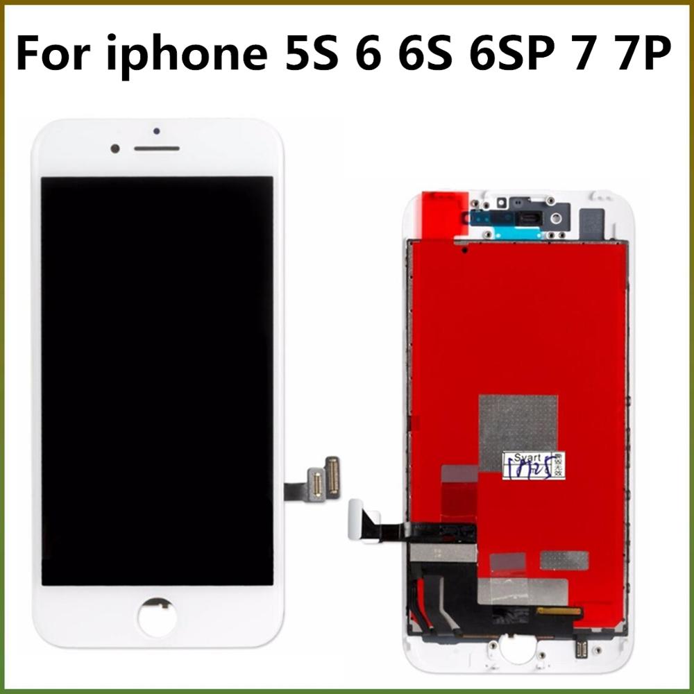 100% Tested AAA LCD Display For iphone6S Touch Screen Digitizer LCD Screen For iphone7 pantalla For iphone5 6 6S 6SP 7 7P LCDs