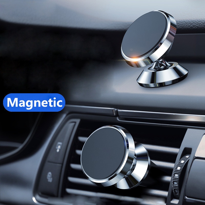 Suporte magnético automotivo para celular, suporte magnético para ventilação, para iphone x, 11, 8, 7, xiaomi, samsung, 360 suporte para celular